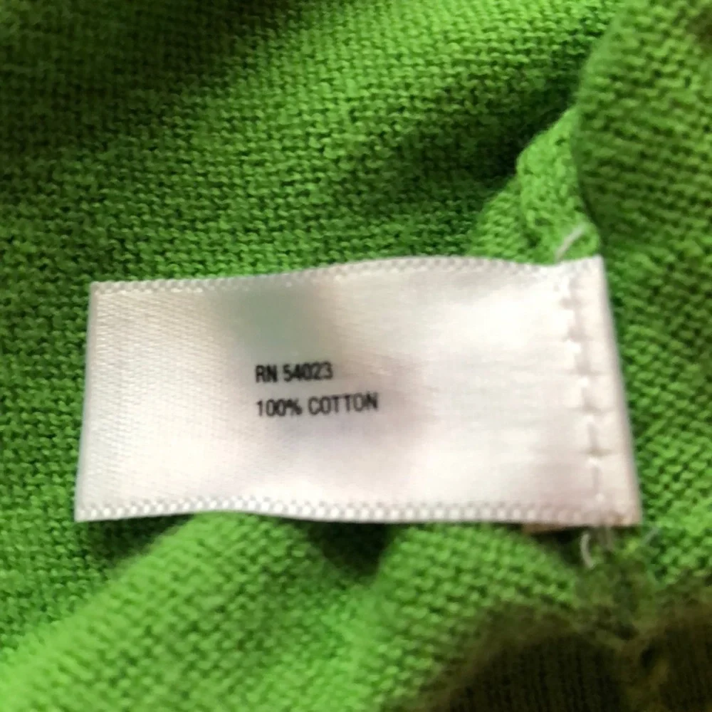 GapKids Green Cropped Button Short Sleeve Cotton Sweater Size XS 4 5 Girls